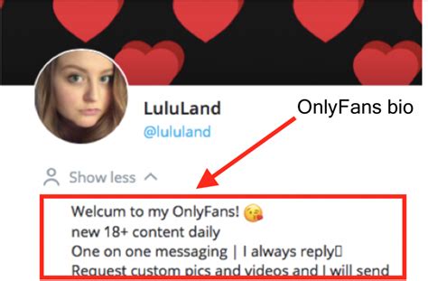 onlyfans profile example|OnlyFans Bio Guide: Examples and Tips